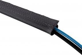 Organizues kabllosh InLine Cable Wrap, mëngë pëlhure 1m, diametër 40mm, i zi