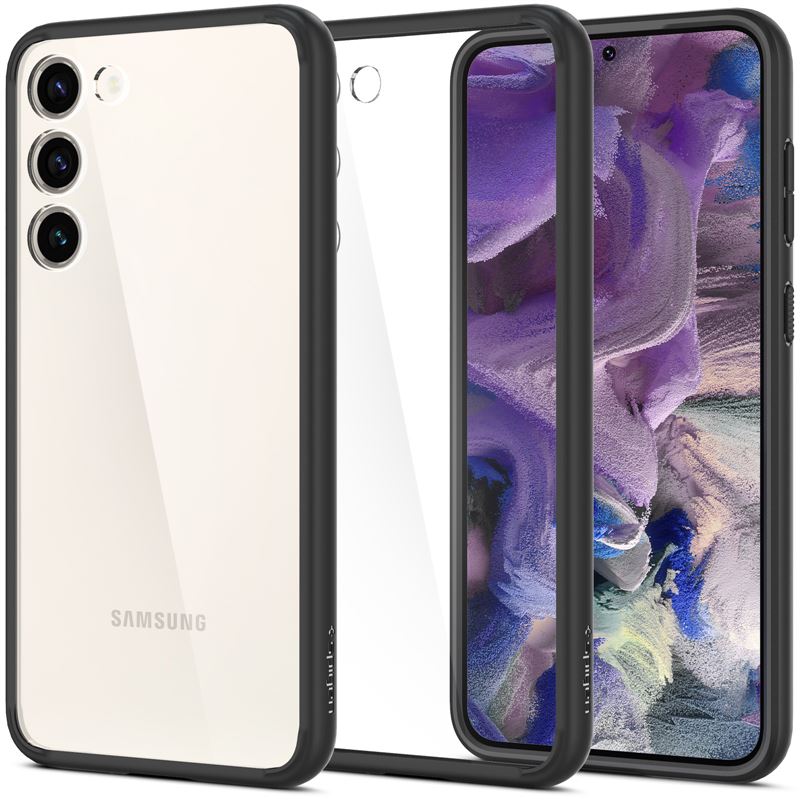 Mbrojtëse për celular Samsung Galaxy S23 Spigen Ultra Hybrid, e zezë