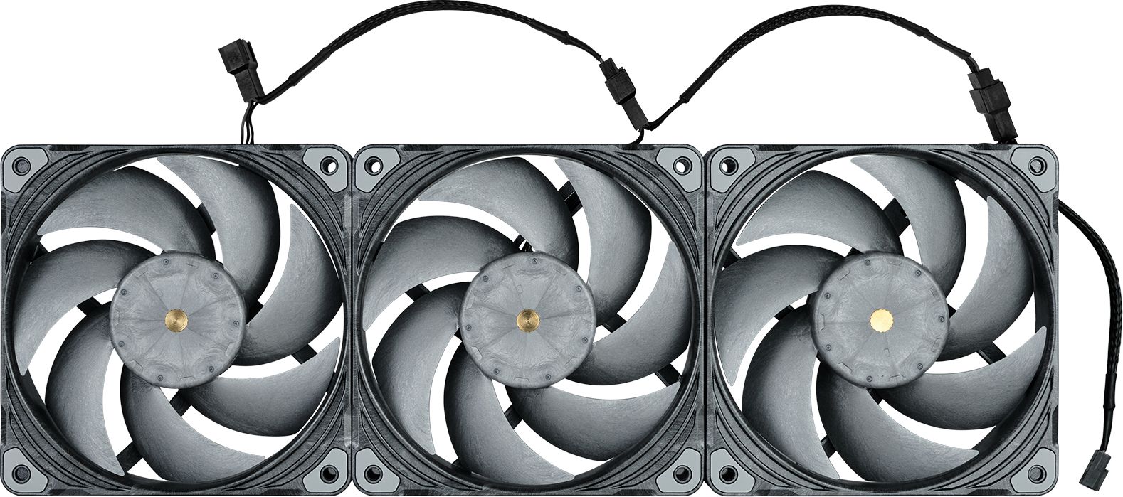 Ventilator PC Phanteks T30 PWM, 120mm, set 3 copë, i zi