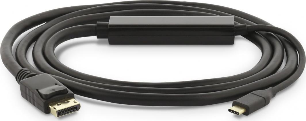 Kabllo LMP USB C në DisplayPort, 1.8 m, 4K 60 Hz, e zezë