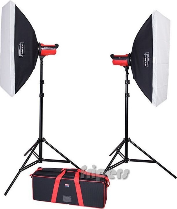 Set fotografik Aurora Orion 800, 2 llamba flash, softbox e tripoda, i zi