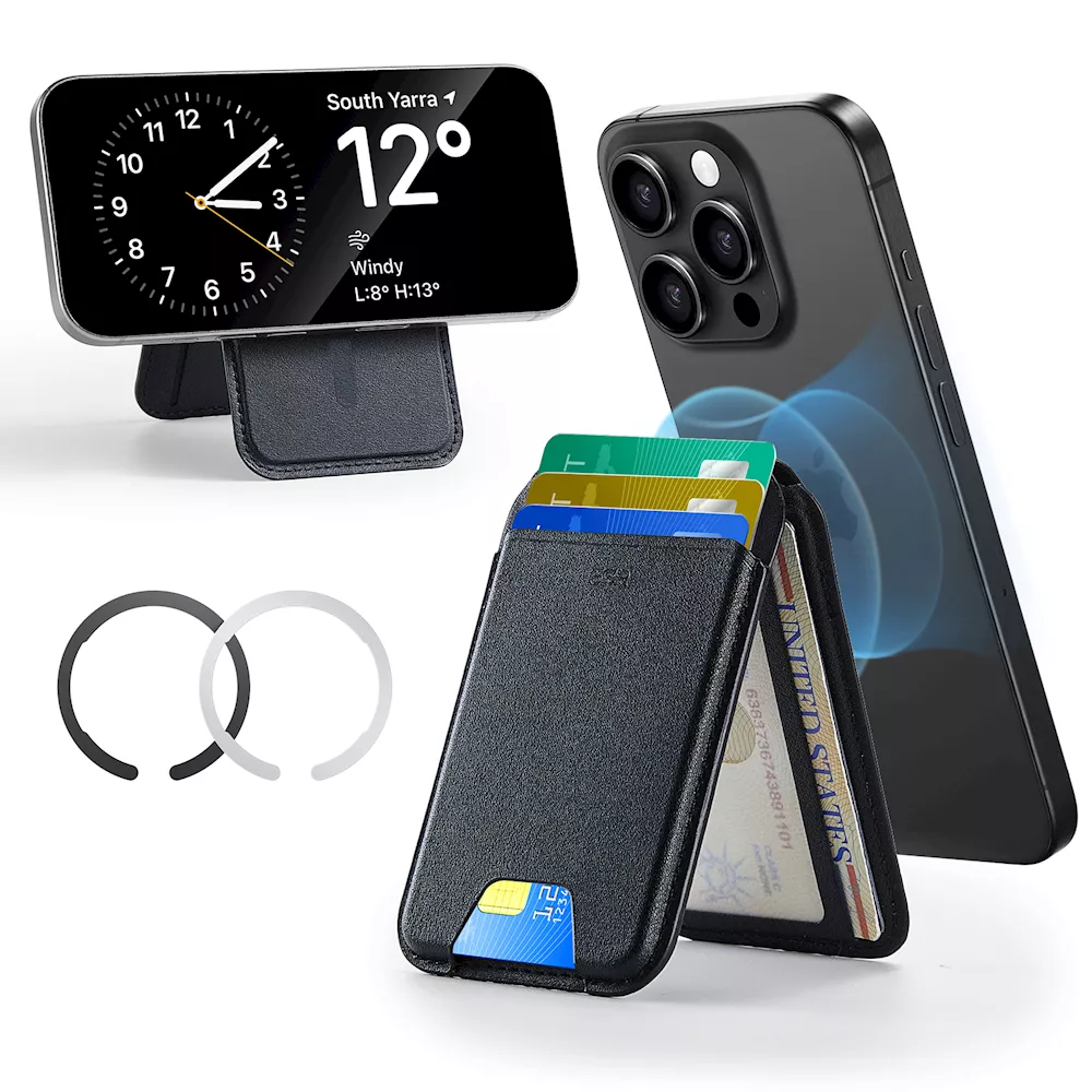 Kuletë kartash me mbajtëse ESR Classic Magnetic, e zezë