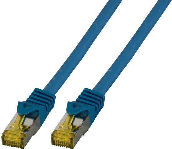 Kabllo patchcord EFB S/FTP, Cat.6A, 10m, e kaltër