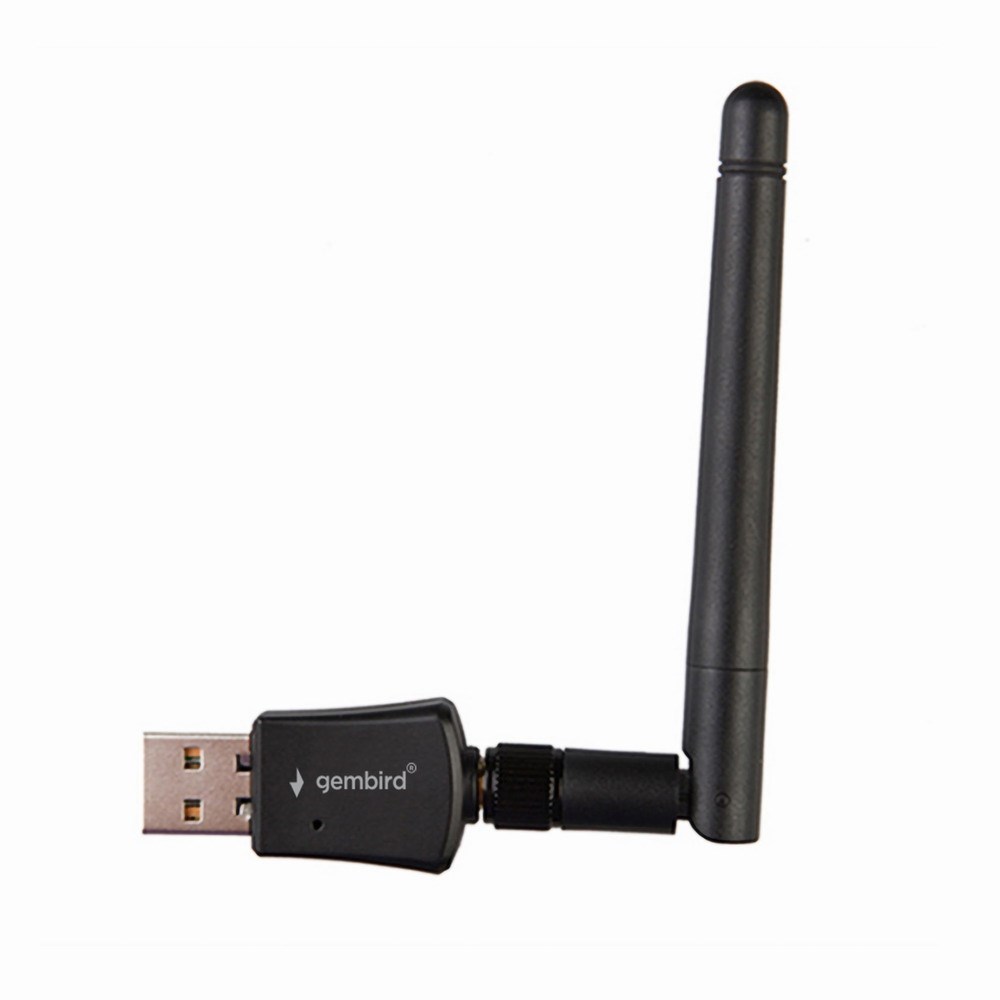 Përshtatës WiFi USB Gembird WNP-UA300P-02, 300 Mbps, i zi
