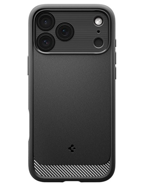 Mbrojtëse Spigen Rugged Armor MagSafe, për iPhone 17 Pro Max, e zezë