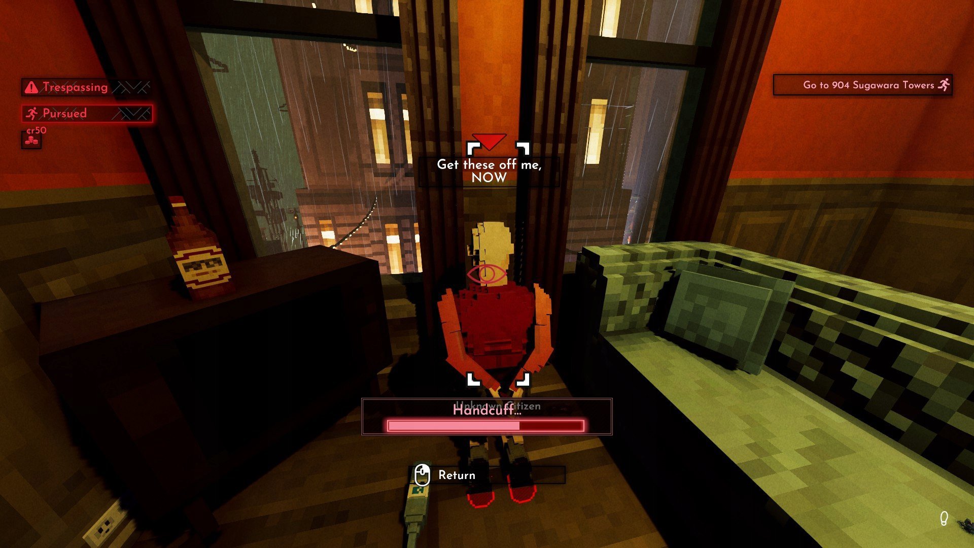 Игра PS5 Shadows of Doubt, авантуристичка истражувачка, прикривање, повеќејазична