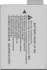 Bateri për kamera Canon DV00DV1255, 1020mAh, 7.4V, e zezë