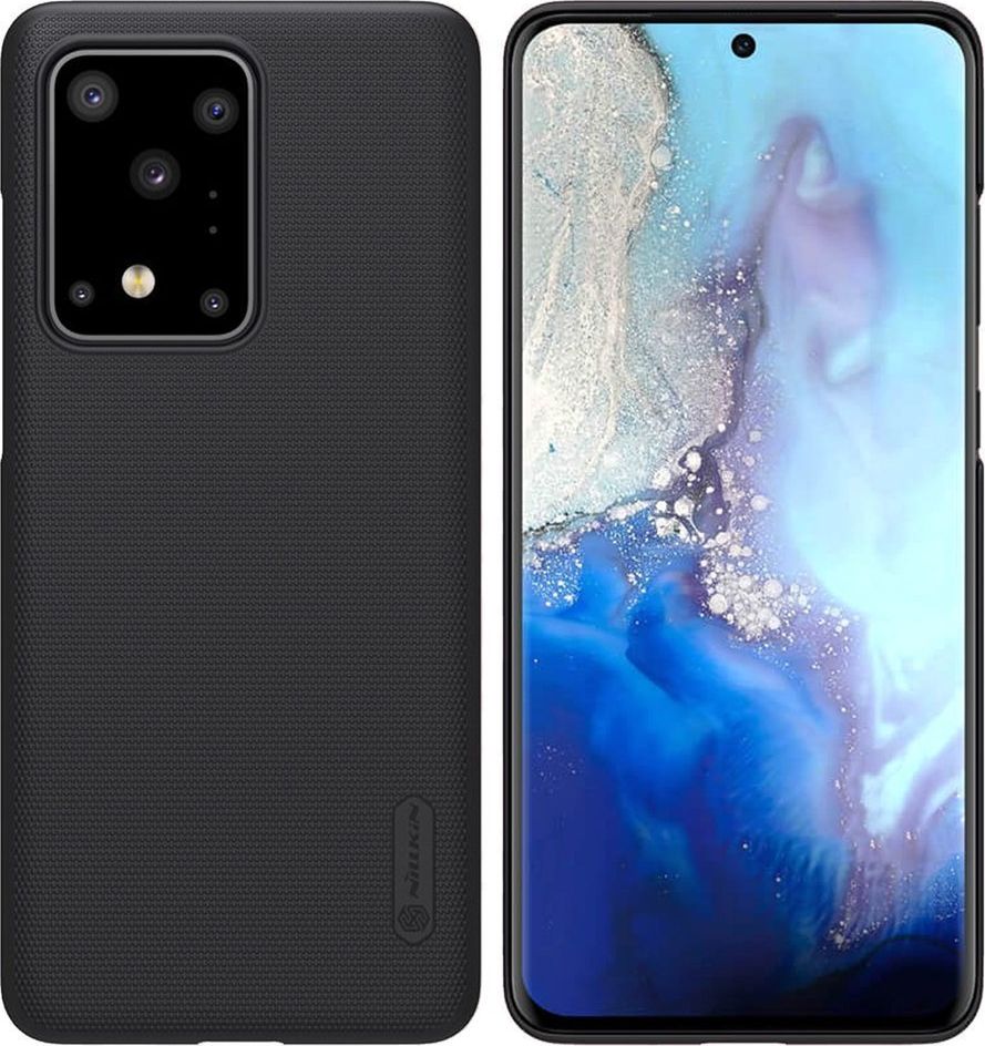 Nillkin Frosted Shield Mbulesë e Forcuar me Mbajtëse për Samsung Galaxy S20 Ultra, E Zezë Nillkin Frosted Shield Mbulesë e Forcuar me Mbajtëse për Samsung Galaxy S20 Ultra, E Zezë