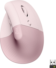 Maus Logitech Lift, вертикален ергономски, 4000 DPI, розова
