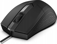 Maus optik Focus USB, 1200 DPI, 3 butona, me kabllo, i zi