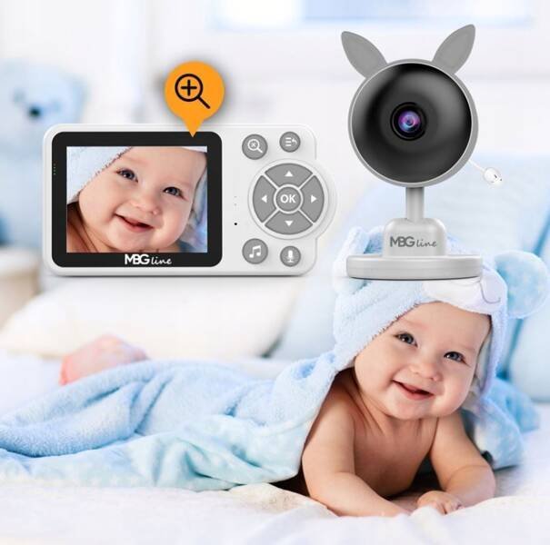 Монитор за бебиња MBG Line CARE C3, аудио електронски, бел