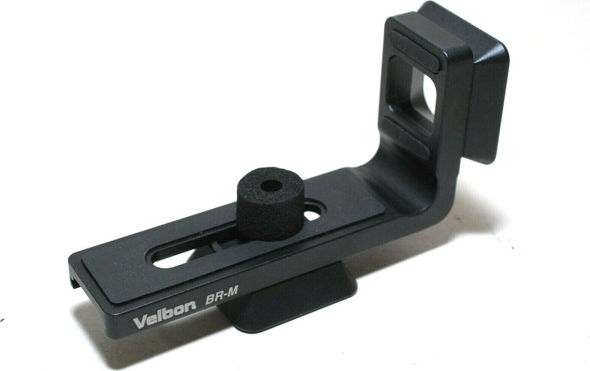 Mbajtëse L për kamerë Velbon BR-M, e lehtë, 62 g, e zezë