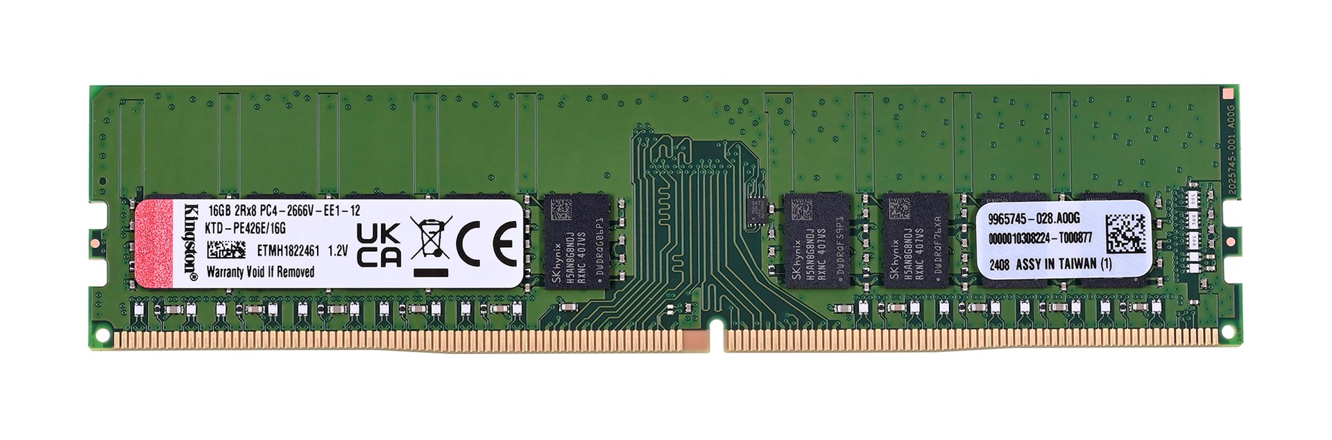 Memorie RAM Kingston, 16GB, DDR4, 2666MHz, DIMM, e zezë