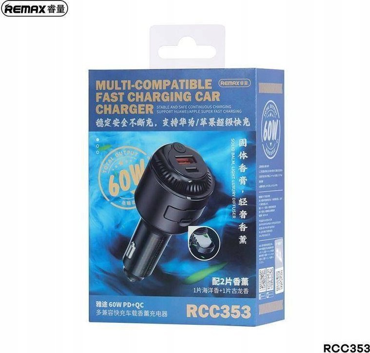 Karikues makine Remax Yatoy RCC353, 60W PD QC, 1xUSB 1xUSB C, i zi