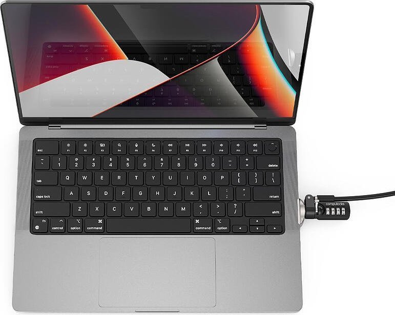 Adapter sigurie Compulocks Ledge Lock, për MacBook Pro 14" M1 M2 M3, argjendtë