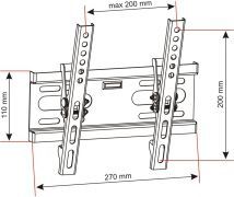 Држач за телевизор ART 14-42" (AR-46), црн