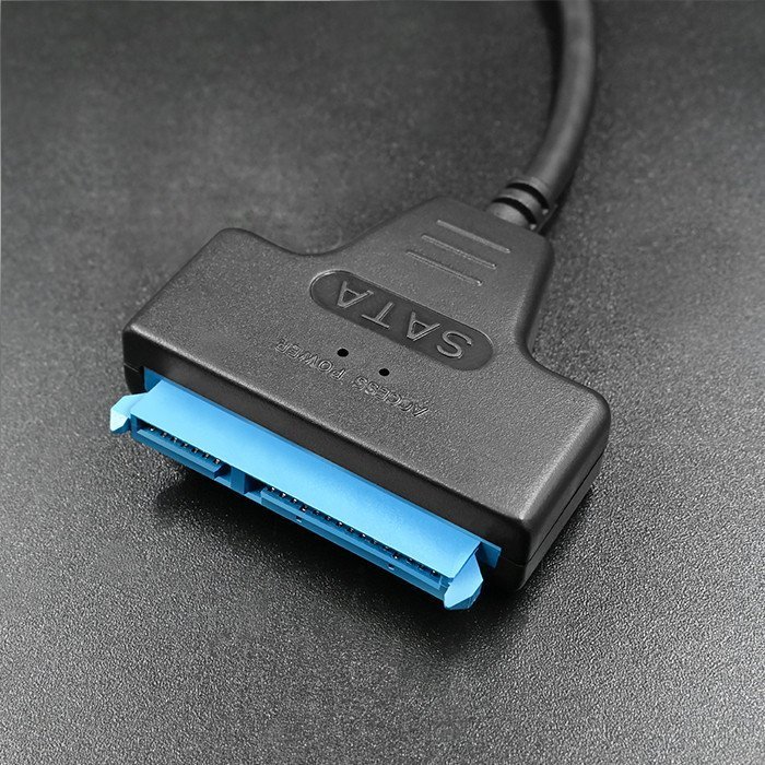 Adapter USB 3.0 SATA për HDD SSD 2.5", i zi
