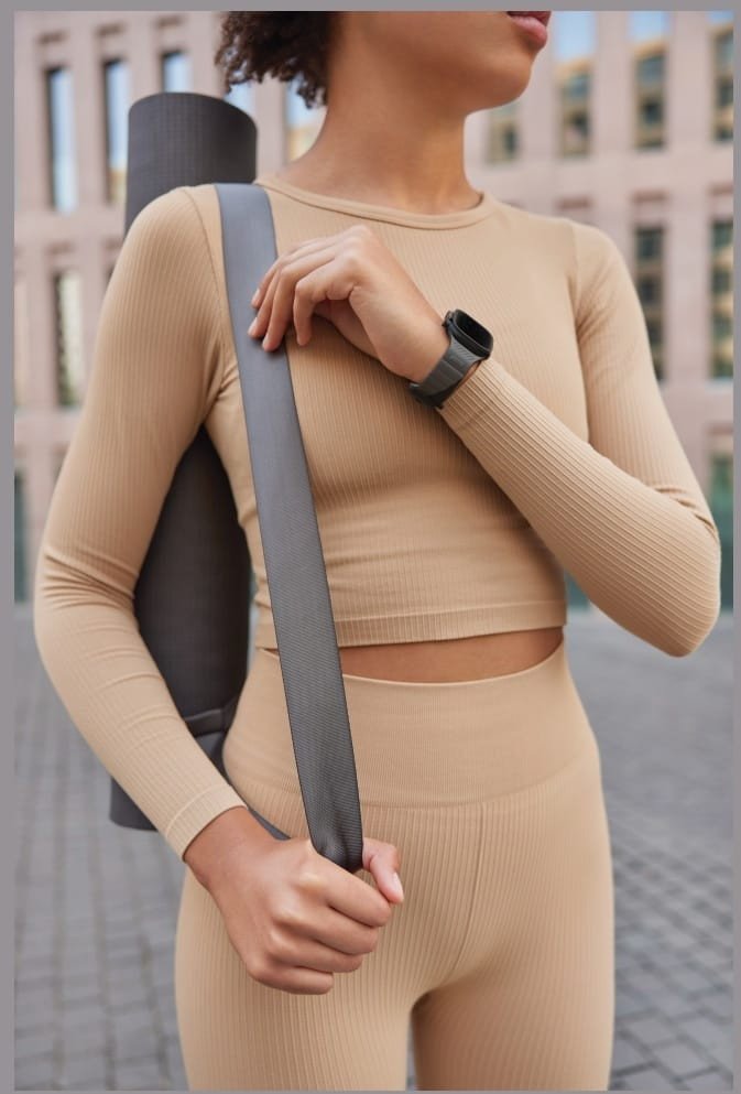 Rrip dore UNIQ Stride De Rubber për Apple Watch 49/46/45/44 mm, FKM gome, charcoal