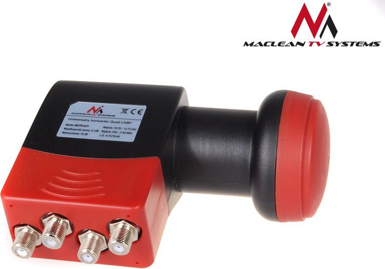 Konvertues satelitor Maclean MCTV-671, katër dalje, metalik