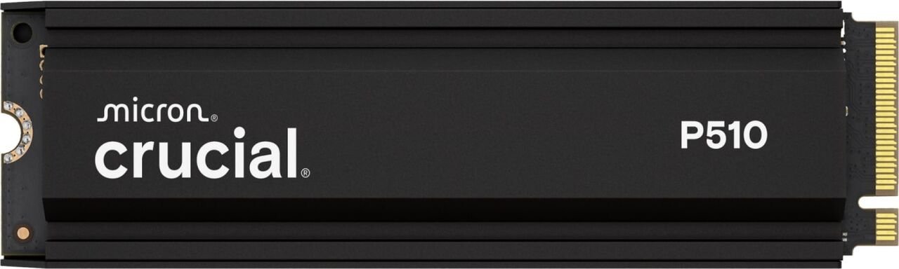 SSD Crucial P510, 2TB, M.2 2280 PCIe 5.0 NVMe, me heatsink