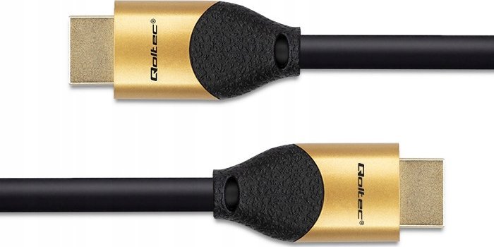 Kabllo HDMI Qoltec 50357, 5 m, HDMI 2.1 Ultra High Speed, e zezë