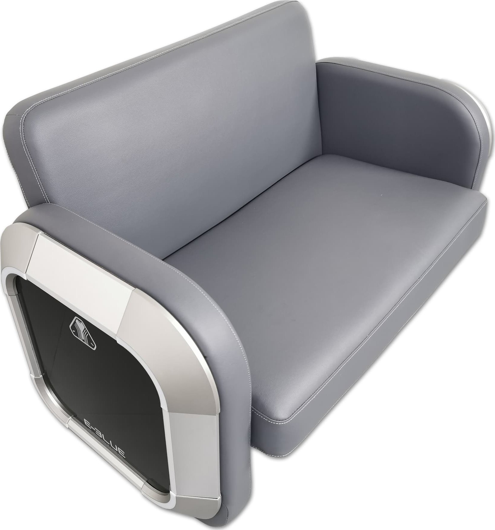 Sofë gaming dyshe E-blue EEC346-21, lëkurë PU, e gri