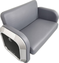 Sofë gaming dyshe E-blue EEC346-21, lëkurë PU, e gri