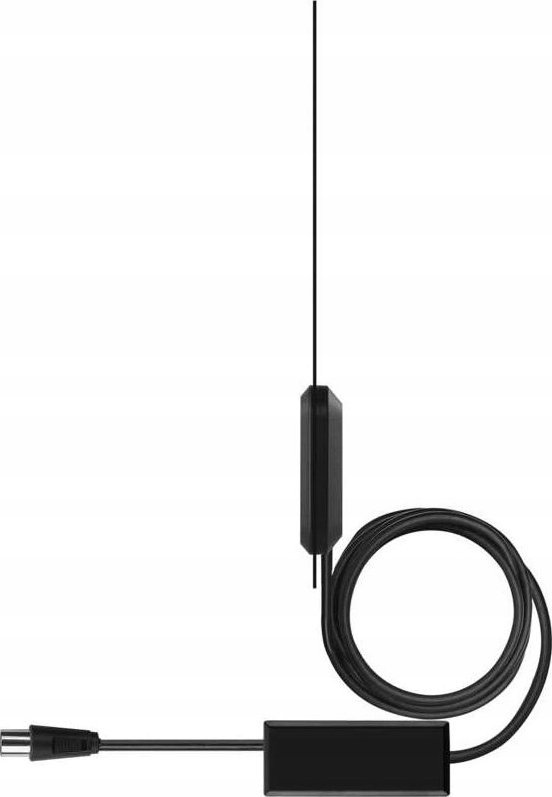 Antena e brendshme Emos J0709, DVB-T/T2, me përforcues, e zezë