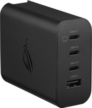 Karikues universal ASUS ROG 140W USB C GaN, 4 porta, karikim i shpejtë, i zi