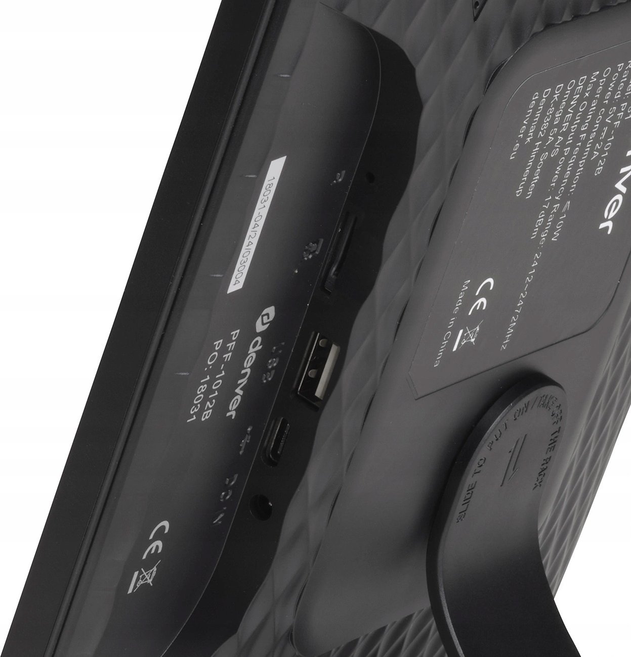 Дигитална рамка Denver Frameo PFF-1012, 10\", IPS екран на допир, црна