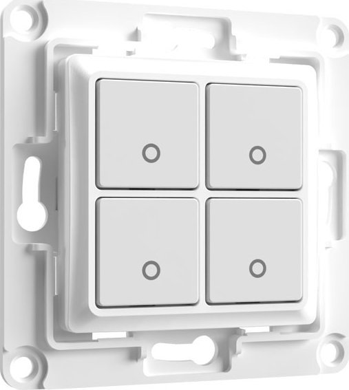Ndërprerës muri Shelly Wall Switch 4, 4 butona, 80 x 80 mm, i bardhë