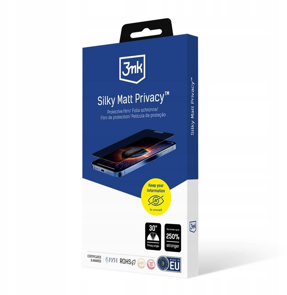 Folie mbrojtëse ekrani 3mk Silky Matt Privacy për Samsung Galaxy A26 5G, mbrojtje privatësie, sipërfaqe mat