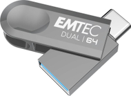 USB Emtec D280, 64GB, USB 3.2, Type C dhe USB A