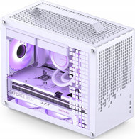 Kуќиште за компјутер Jonsplus Z20, Micro ATX, со рачка за носење, бело