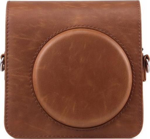 Këllëf kamerë LoveInstant Instax Square SQ1, lëkurë eko, me rrip, kafe