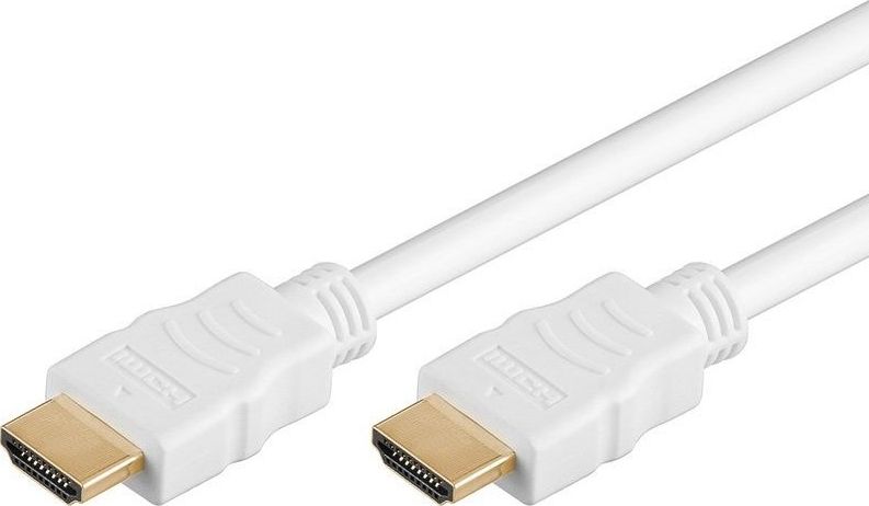 Kabllo PremiumCord HDMI në HDMI, 2m, e bardhë