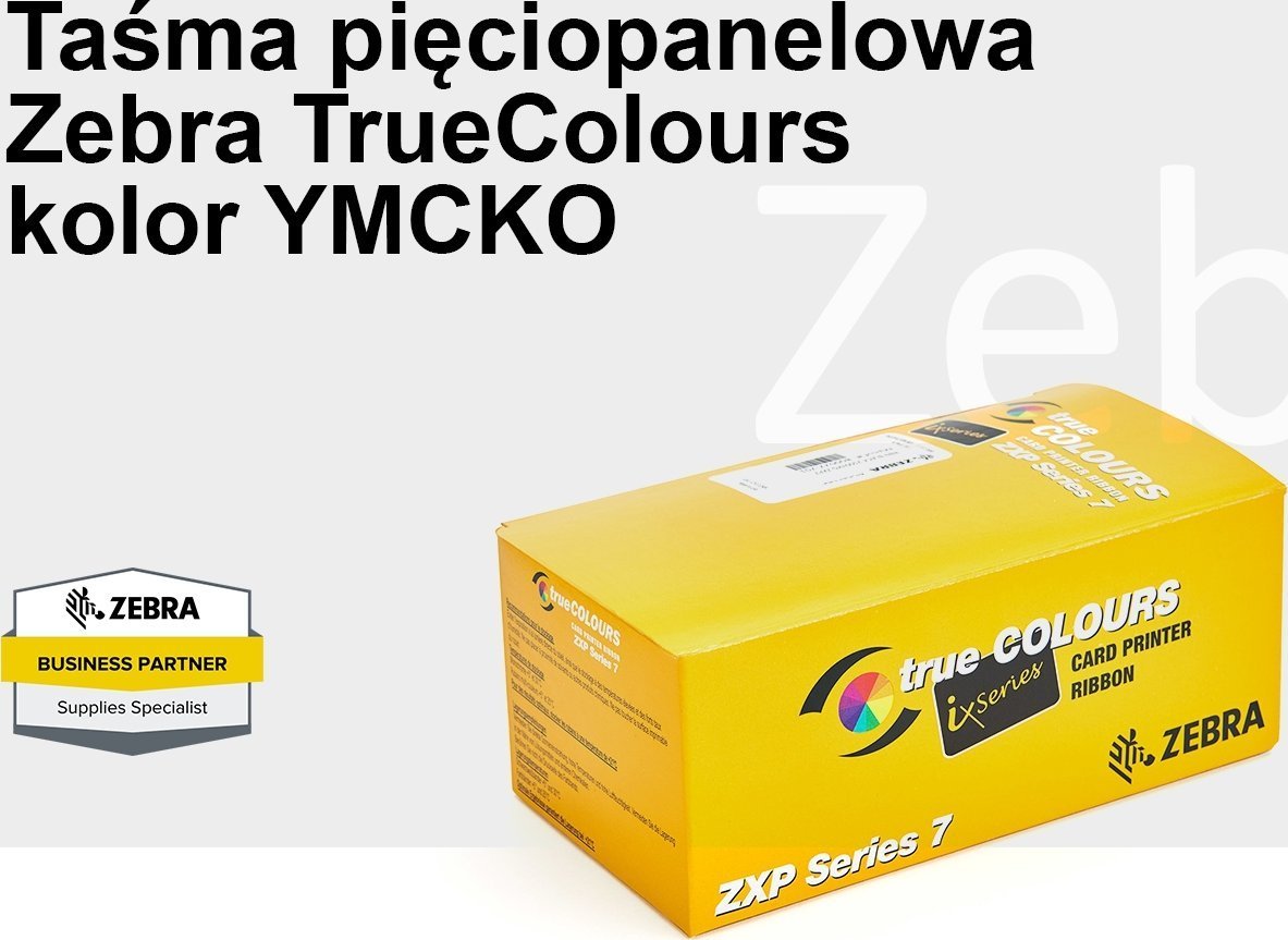 Ribbon ngjyrash Zebra True Colours 800033-840, YMCKO, 200 karta