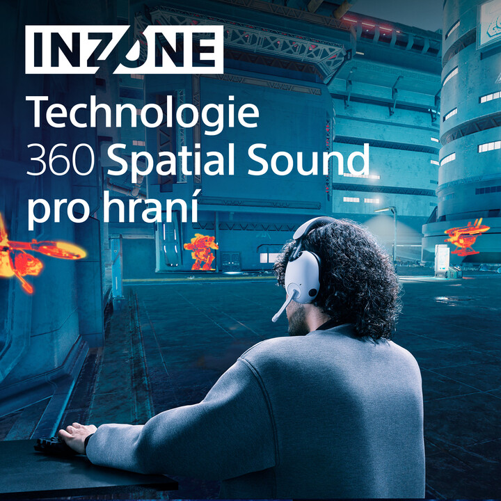 Kufje Sony Inzone H9, të bardha