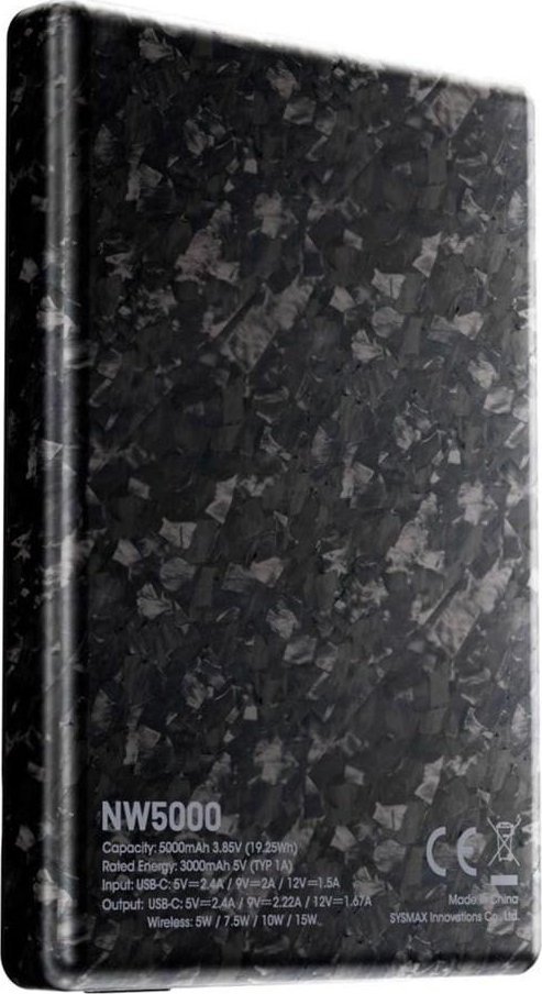 Power bank Nitecore NW5000, 5000mAh, karikim wireless magnetik 15W, i zi