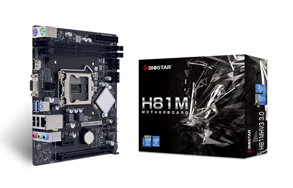 Pllakë amë Biostar H81MHV3 3.0 H81 Intel H81 LGA 1150 (Socket H3) micro ATX