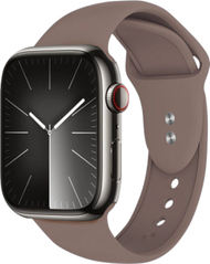 Rryp ore Crong Liquid për Apple Watch, 42/44/45/49 mm, silikon i lëngshëm, kafe