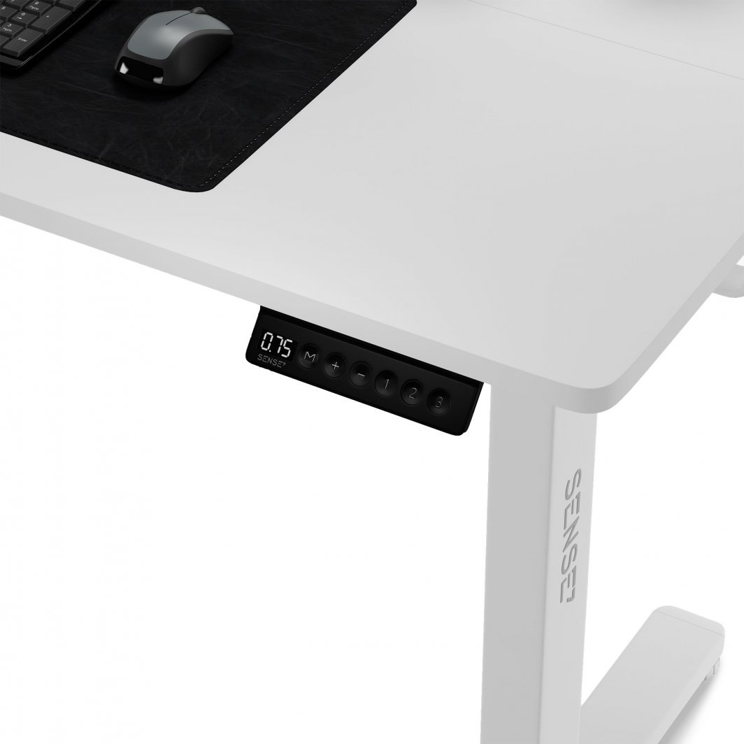 Tavolinë elektrike SENSE7 Nojo, 120cm x 60cm, e bardhë