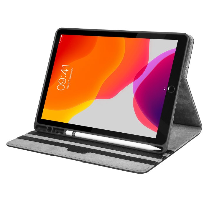 Këllëf flip Port Designs Muskoka, për iPad 10.2", lëkurë sintetike, i zi