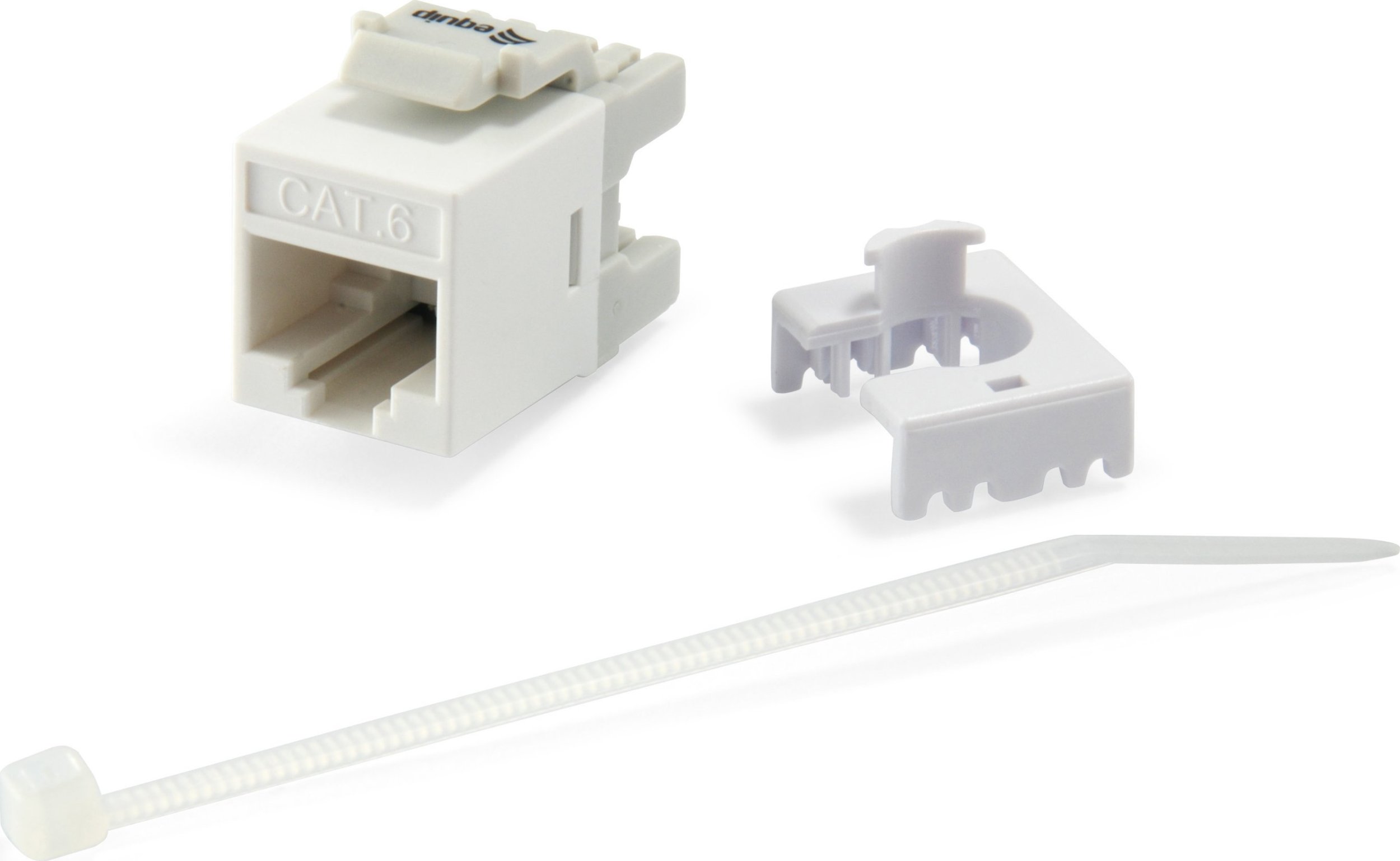 Modul rrjeti Equip Keystone Jack Cat.6 LSA, unshielded, slim, i bardhë