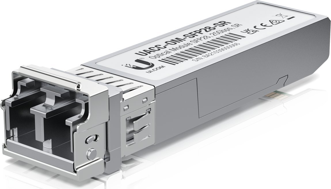 Modul SFP28 Ubiquiti UACC-OM-SFP28-SR, 25 Gbit/s, fibër optike, i bardhë