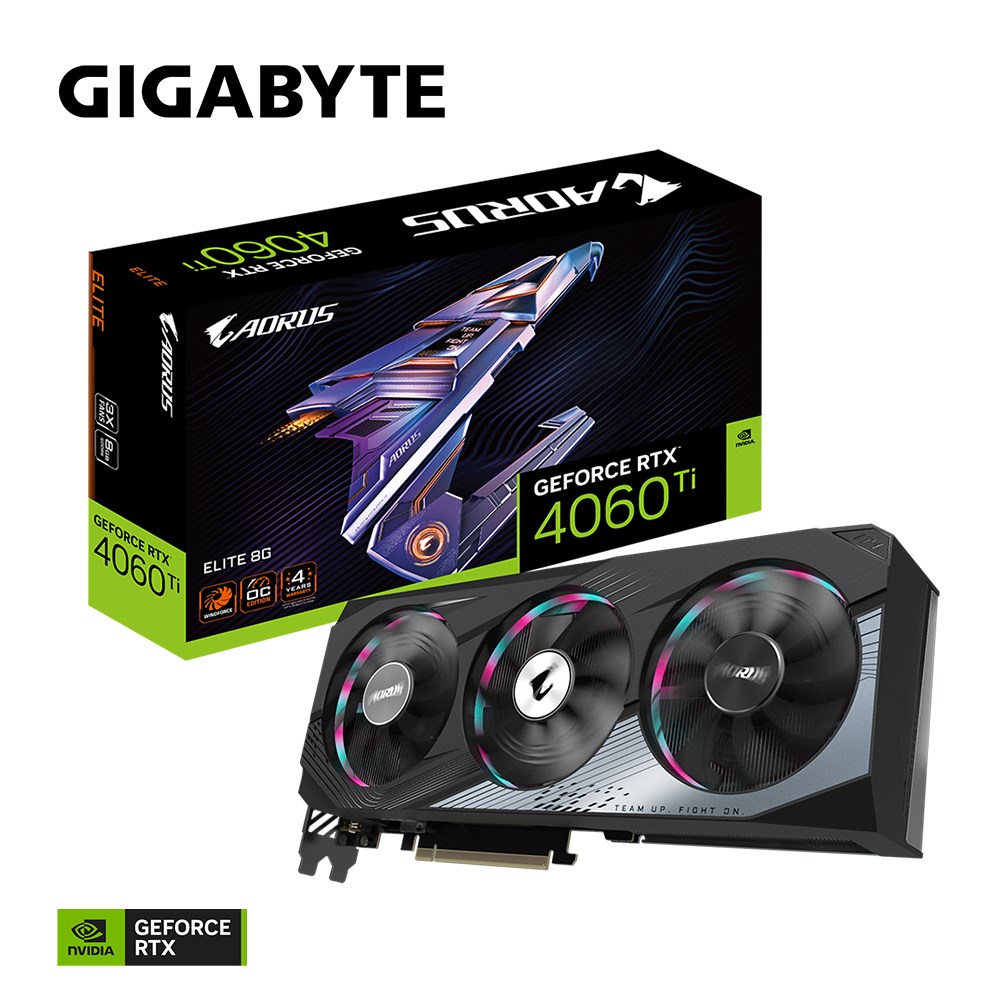 Kartë grafike GIGABYTE AORUS NVIDIA GeForce RTX 4060 Ti, 8 GB GDDR6
