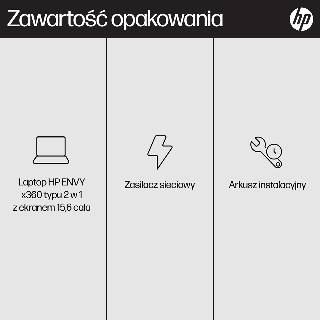 Laptop HP ENVY x360 15-fe0015nw , 15.6", Intel Core i5 1335U, 16 GB RAM, 512 GB SSD, i argjendtë