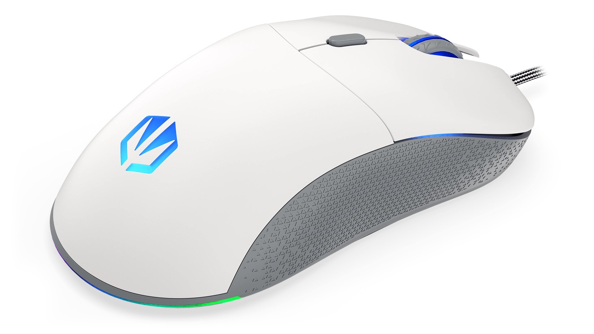 Maus Endorfy GEM Plus, Gaming, USB Type-C, i bardhë