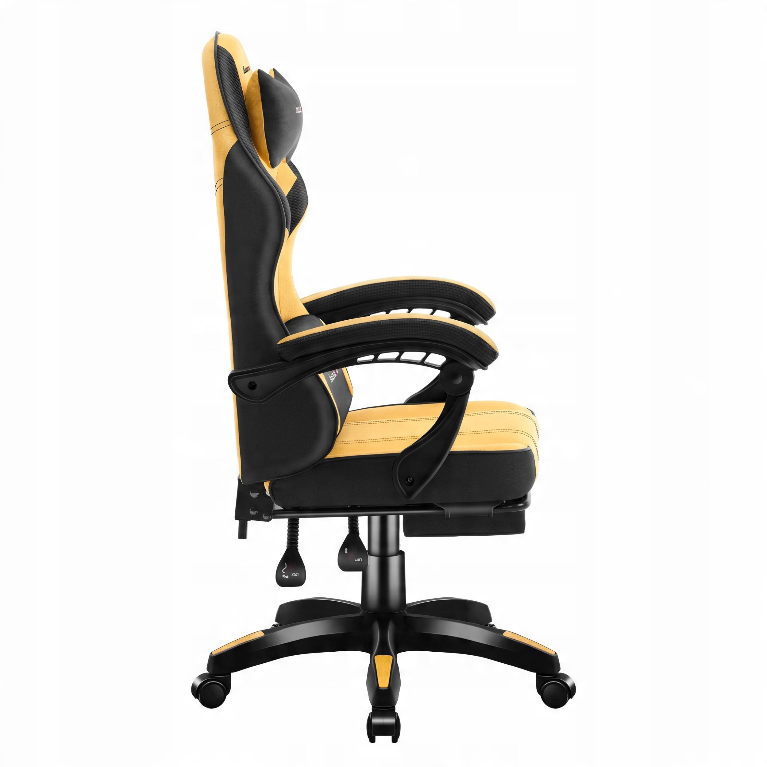 Karrige gaming Huzaro Force 3.7, mekanizëm SeatRest, e verdhë