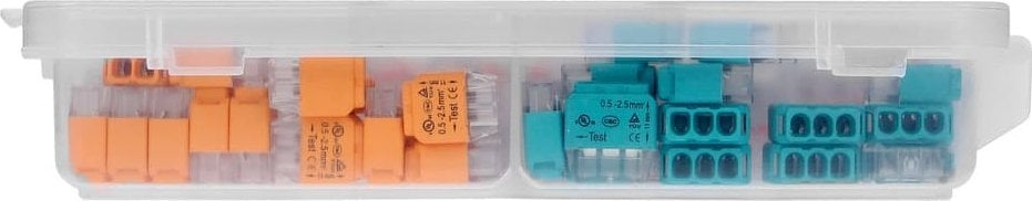 Set konektorësh instalimi Orno APARTMENT, 65 copë, push in dhe me kapëse